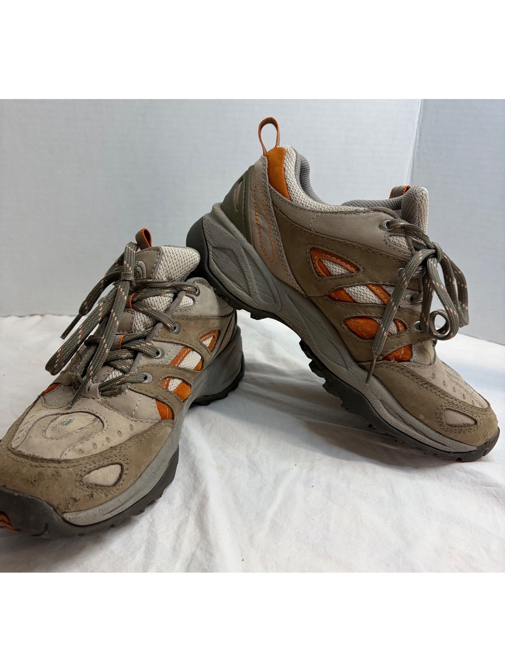 The North Face Women’s 7 Gore-Tex XCR Hiking Trail Shoes Brown Orange
